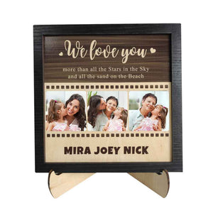 Custom Photo Wooden Ornament Film Photo Plaque Unique Gift for Mom