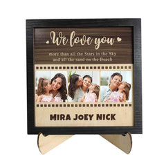 Custom Photo Wooden Ornament Film Photo Plaque Unique Gift for Mom
