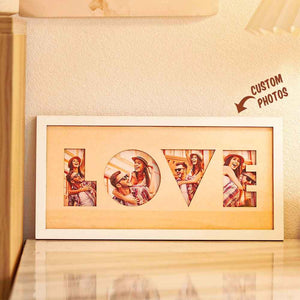 Custom Photo LOVE Wall Sign Personalized Picture Warm Decoration