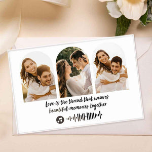 Custom Plaque Custom Three Photo Frame Anniversary Gift