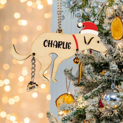 Personalized Funny Pooping Pooches Dog Ornament for Christmas Gifts