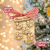 Personalized Family Ornament Custom Family Name Christmas Cookie Ornament Gifts