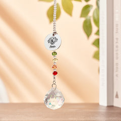 Custom Rainbow Suncatcher Pet Memorial | Personalised Crystal Rainbow Bridge Gift