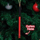 Personalized Christmas Lightsaber ornament Custom Family Member Name Unique Christmas Gifts