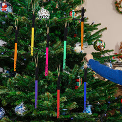 Personalised Lightsaber Christmas Ornament - Custom Family Name Wood Decoration