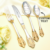 Personalised Mr & Mrs Wedding Forks - Customisable Wedding Tableware Gifts