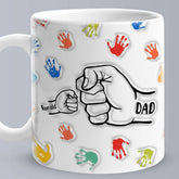 Personalised 3D Inflated Effect Mug - Custom Ceramic Gift for Dad & Grandpa