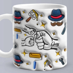 Personalised 3D Inflated Effect Kids Name Mug - Unique Father's Day Gift Australia