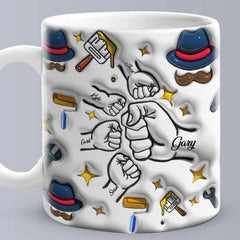 Personalised 3D Inflated Effect Kids Name Mug - Unique Father's Day Gift Australia