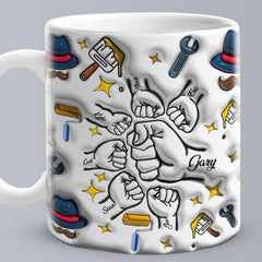 Personalised 3D Inflated Effect Kids Name Mug - Unique Father's Day Gift Australia