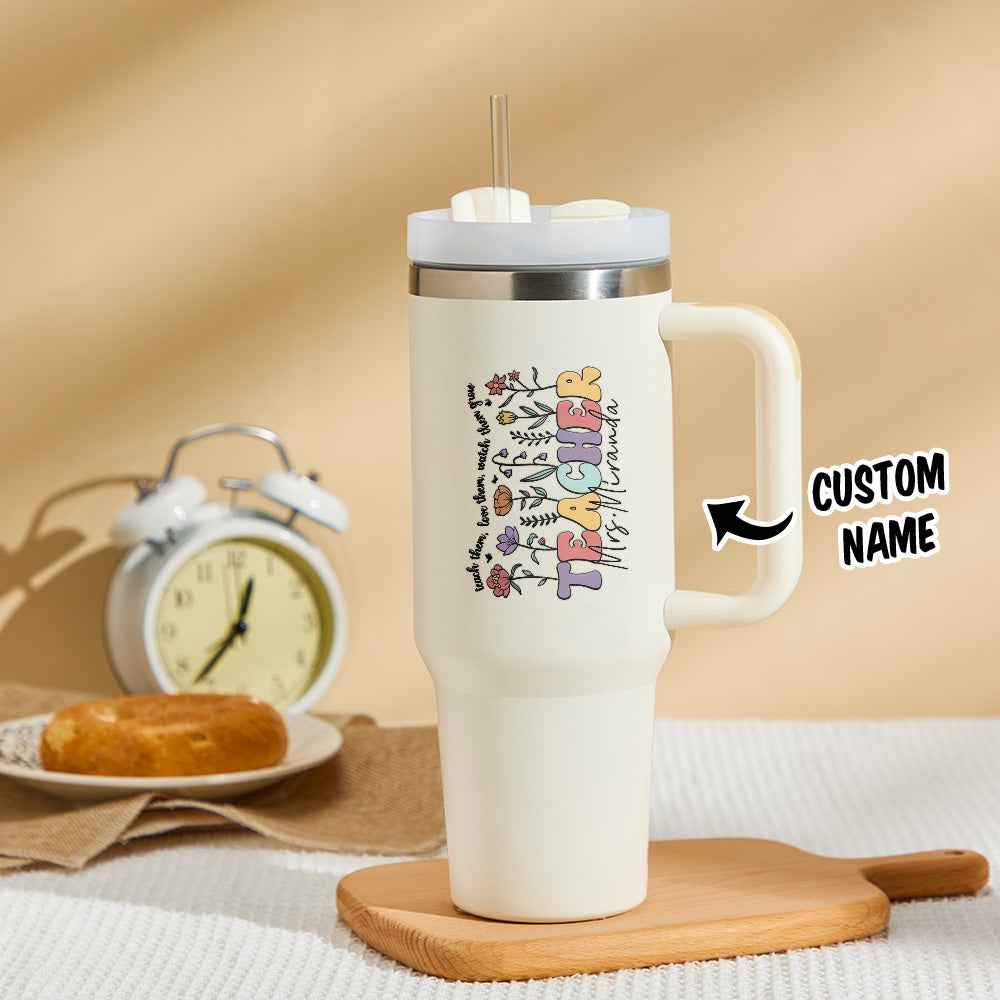 Personalized Teacher 40oz Tumbler Back to School Gift