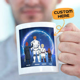 Personalized Best Dad in the Galaxy Mug Father's Day Gift