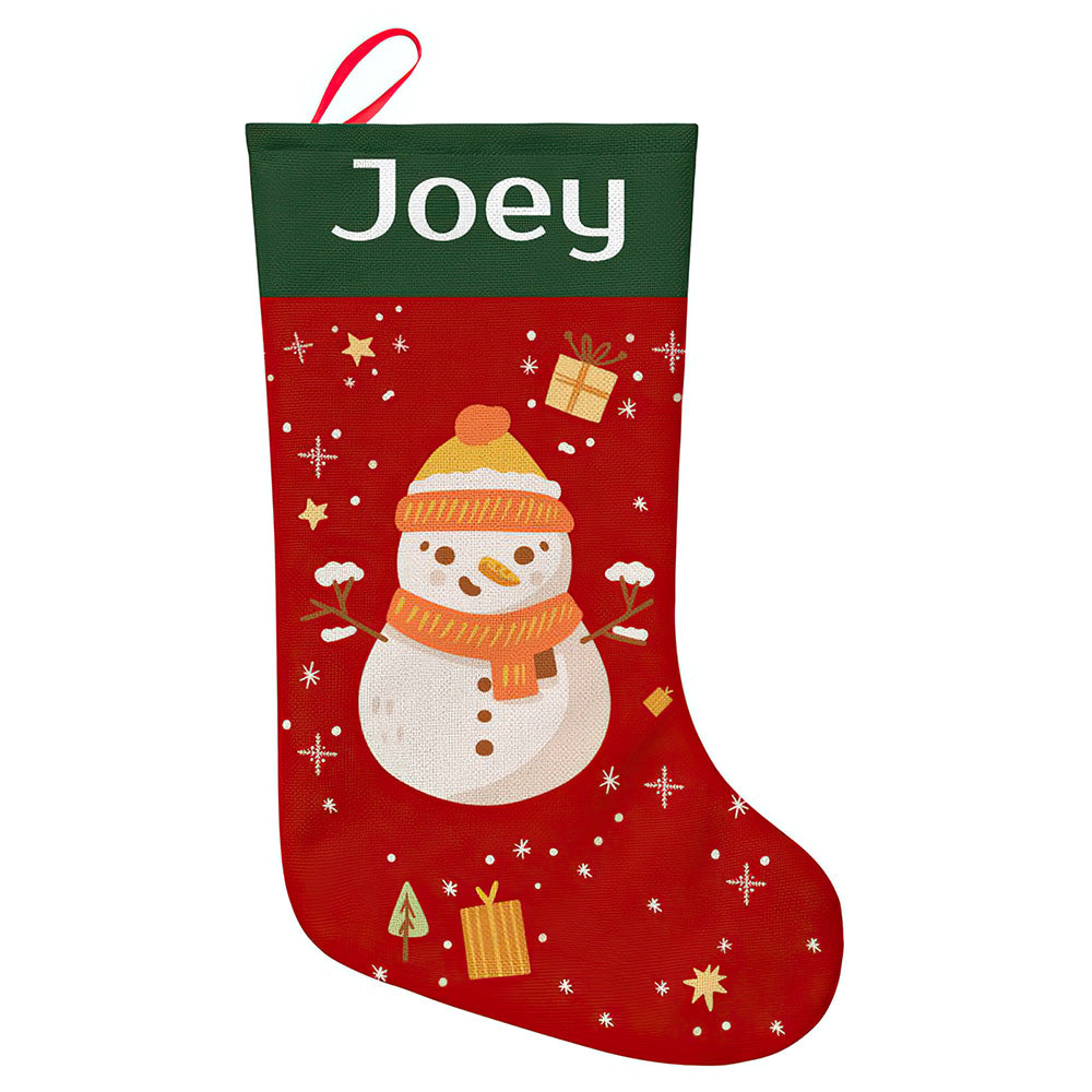 Personalised Christmas Stocking - Custom Name Embroidery | Ballantines Font