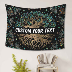 Tree of Life Tapestry Custom Wall Hanging Wishing Tree Tapestry Decoration for Living Room Bedroom