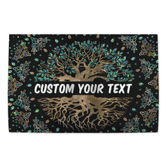 Custom Tree of Life Tapestry Wall Hanging - Personalised Wishing Tree Decor for Living Room & Bedroom