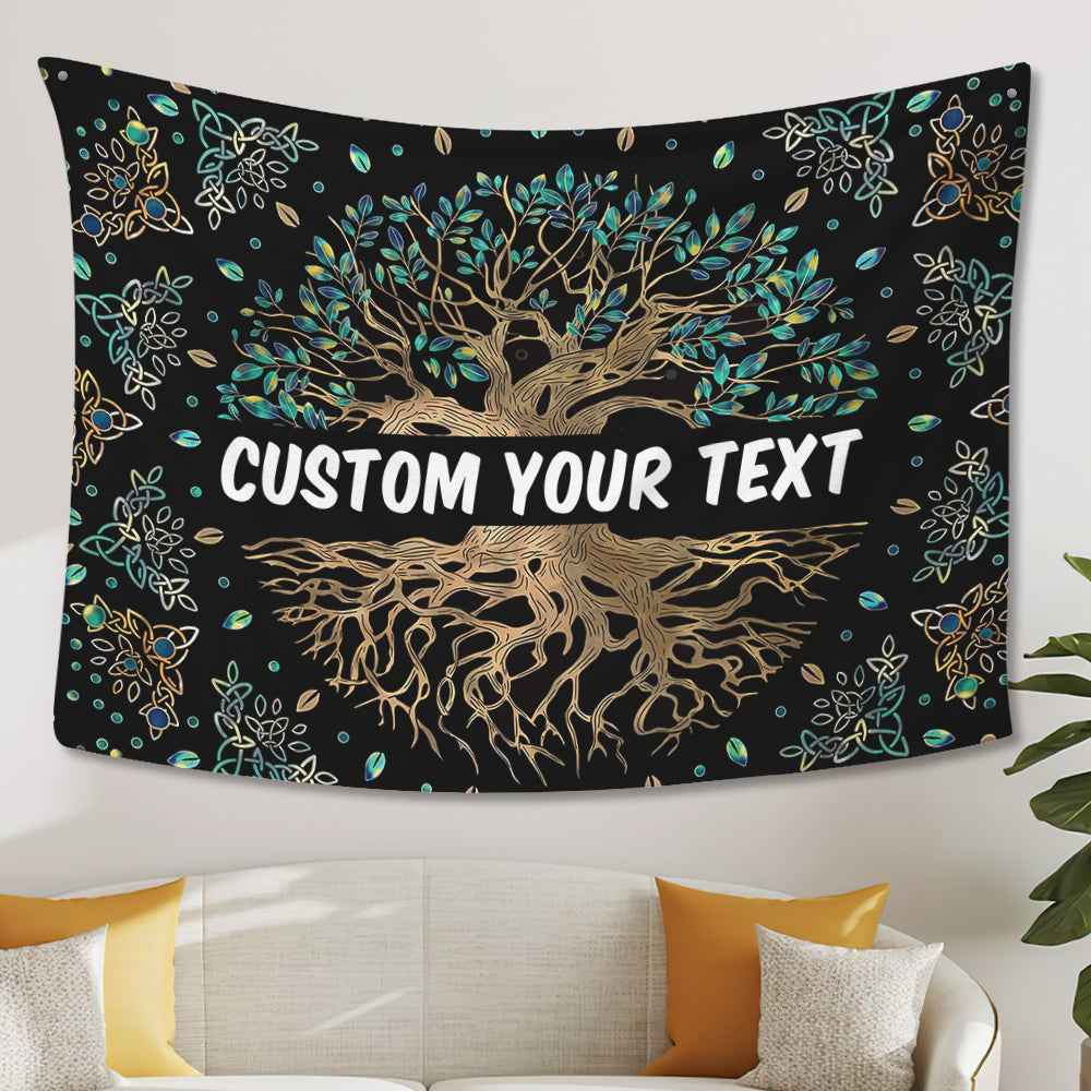 Tree of Life Tapestry Custom Wall Hanging Wishing Tree Tapestry Decoration for Living Room Bedroom