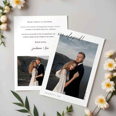 Personalized Elopement Announcement Wedding Announcement Elopement After Party Invitation Card