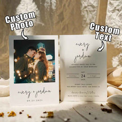 Personalized Wedding Invitation Card Photo Wedding Invitation