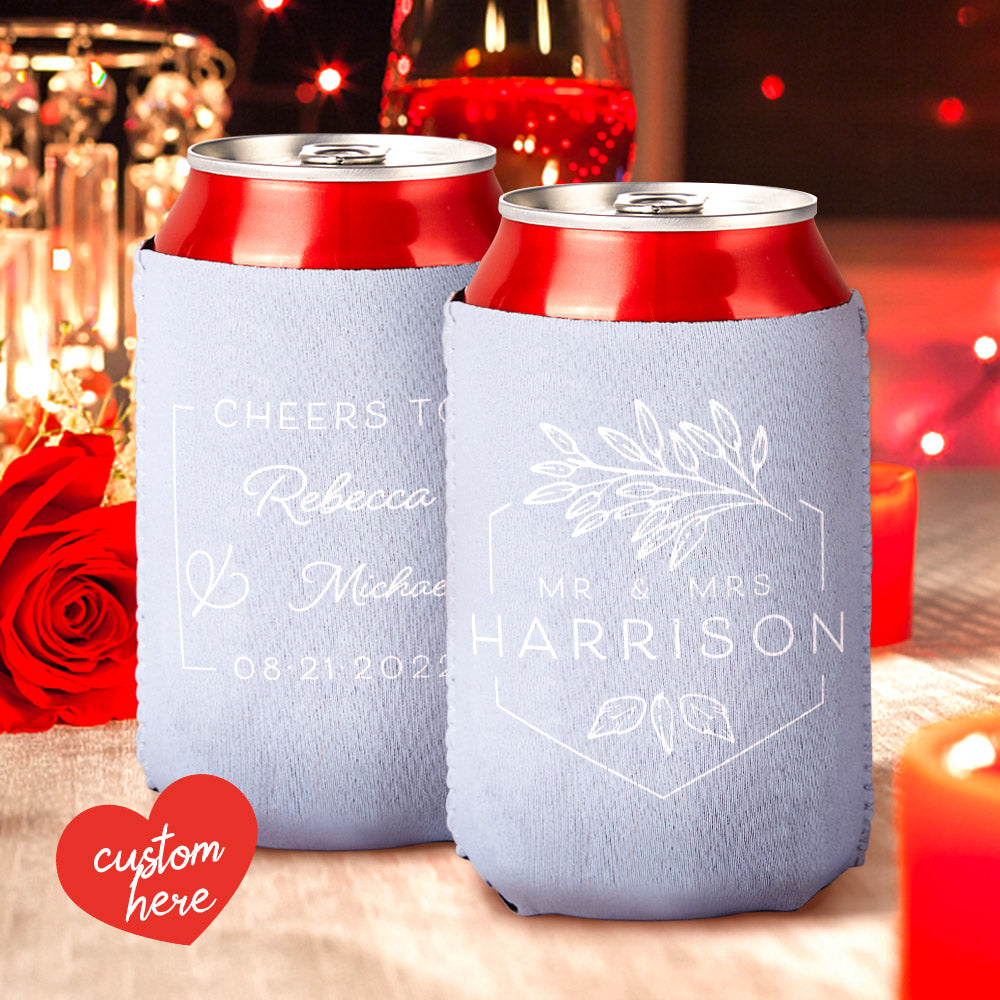 Personalised Engraved Wedding Colour Cup Set - Customised Wedding Gift for Couples