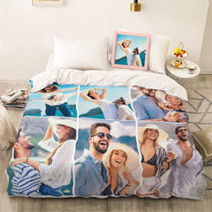 Personalised Photo Collage Duvet Cover | Custom Bedding Set | Unique Gift Idea