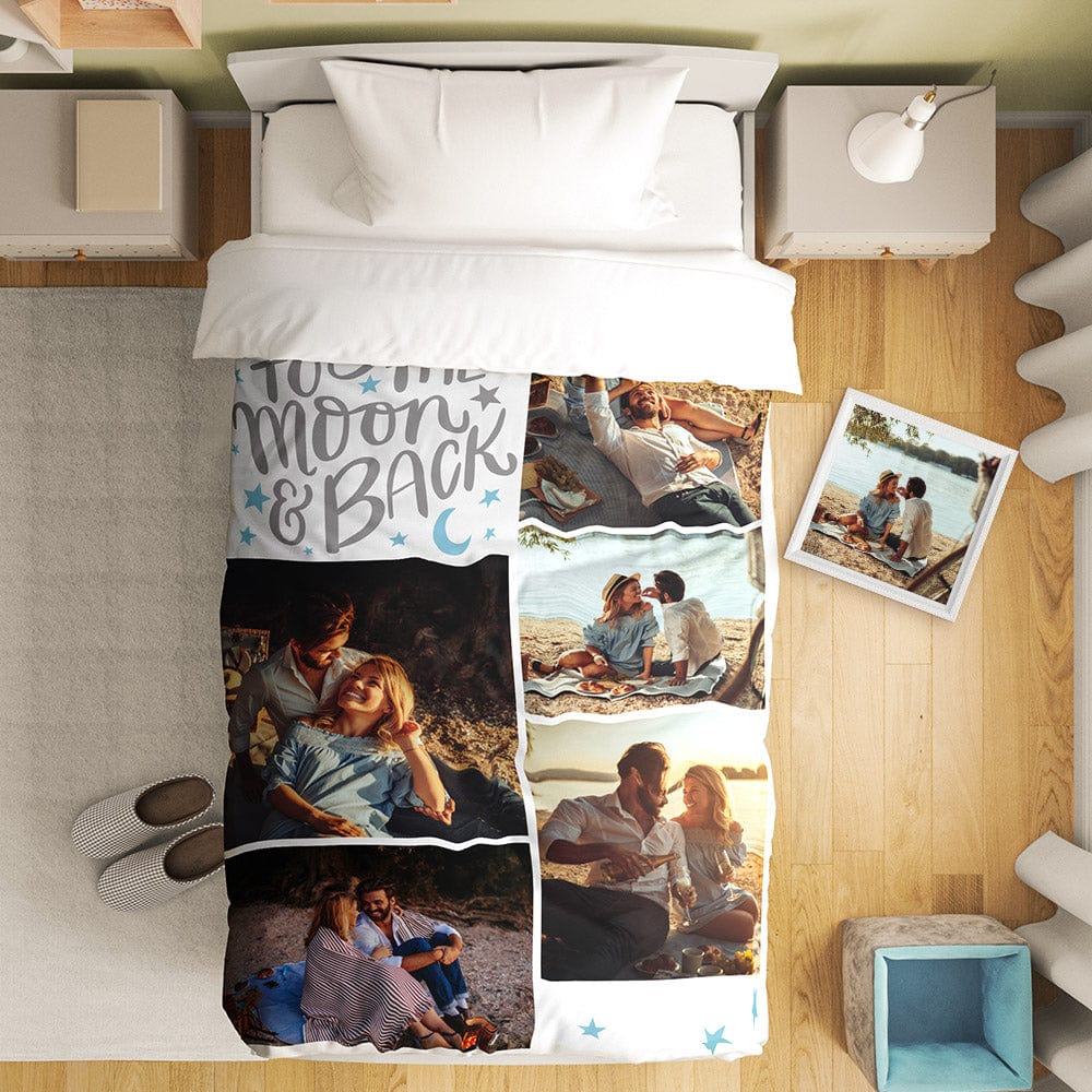 Personalised Photo Duvet Cover - Custom Collage Bedding Set | Unique Gift