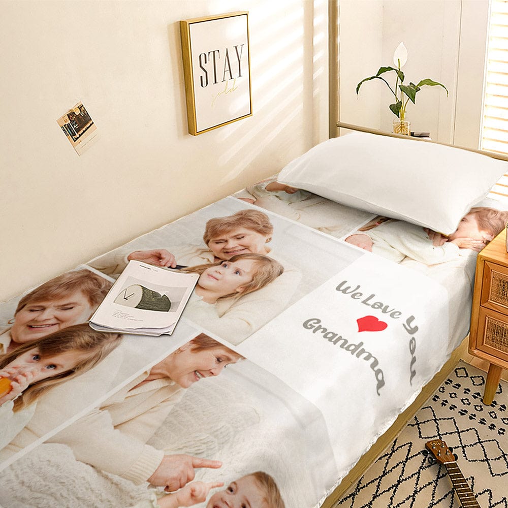 Personalised Photo Duvet Cover - Custom Collage Bedding Set | Unique Gift