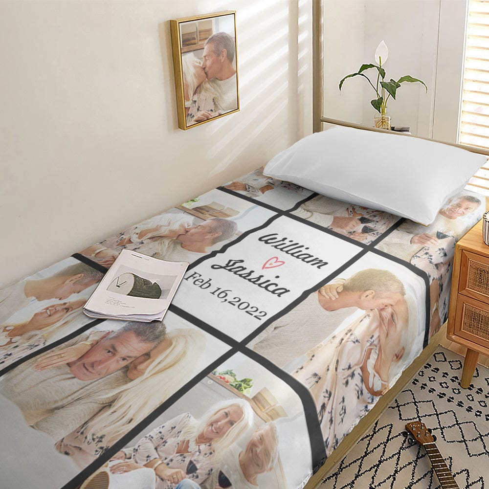 Personalised Photo Collage Duvet Cover | Custom Bedding Set & Unique Gift