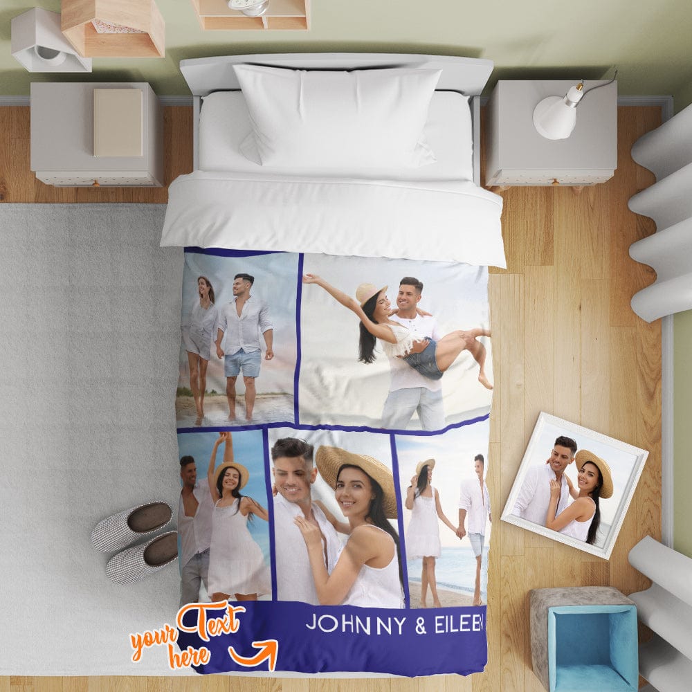 Personalised Photo Collage Duvet Cover | Custom Bedding Set & Unique Gift
