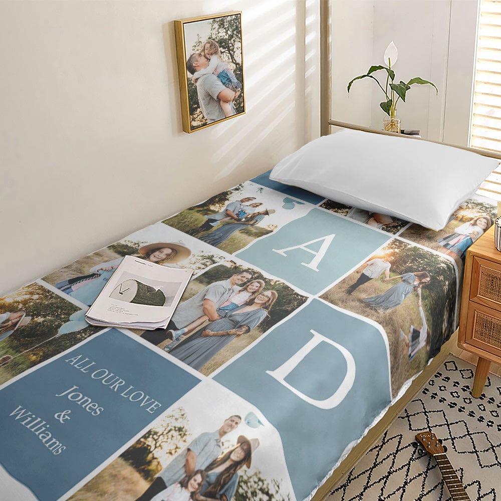 Personalised Photo Collage Duvet Cover | Custom Bedding Set & Unique Gift