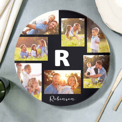 Custom Printed Ceramic Plate Photo Dinner Plates Souvenir For Family