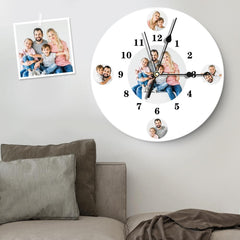 Personalised Photo Wall Clock | Custom Multi-Photo Gift