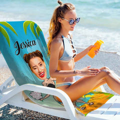 Engraved Photo Towel Gift for Girlfriend Personalized Towel Personalized Gifts