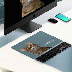 Custom Pet Photo Mouse Pad with Name