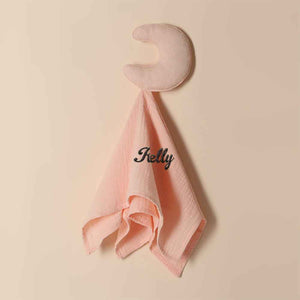 Personalized Soothe Towel Bibs Star Soft Sleeping Towel with Embroidered Name Gift for Baby