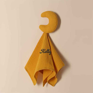 Personalized Soothe Towel Bibs Star Soft Sleeping Towel with Embroidered Name Gift for Baby