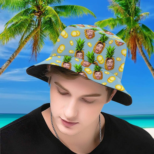 Personalised bucket hat styled in oversize look — unisex sun hat, packable and lightweight for outdoor sports and travel