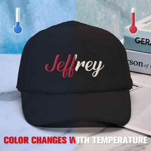 Custom Puff Print Trucker Hat Personalized Temperature-sensitive Foam Caps Back to School Gift