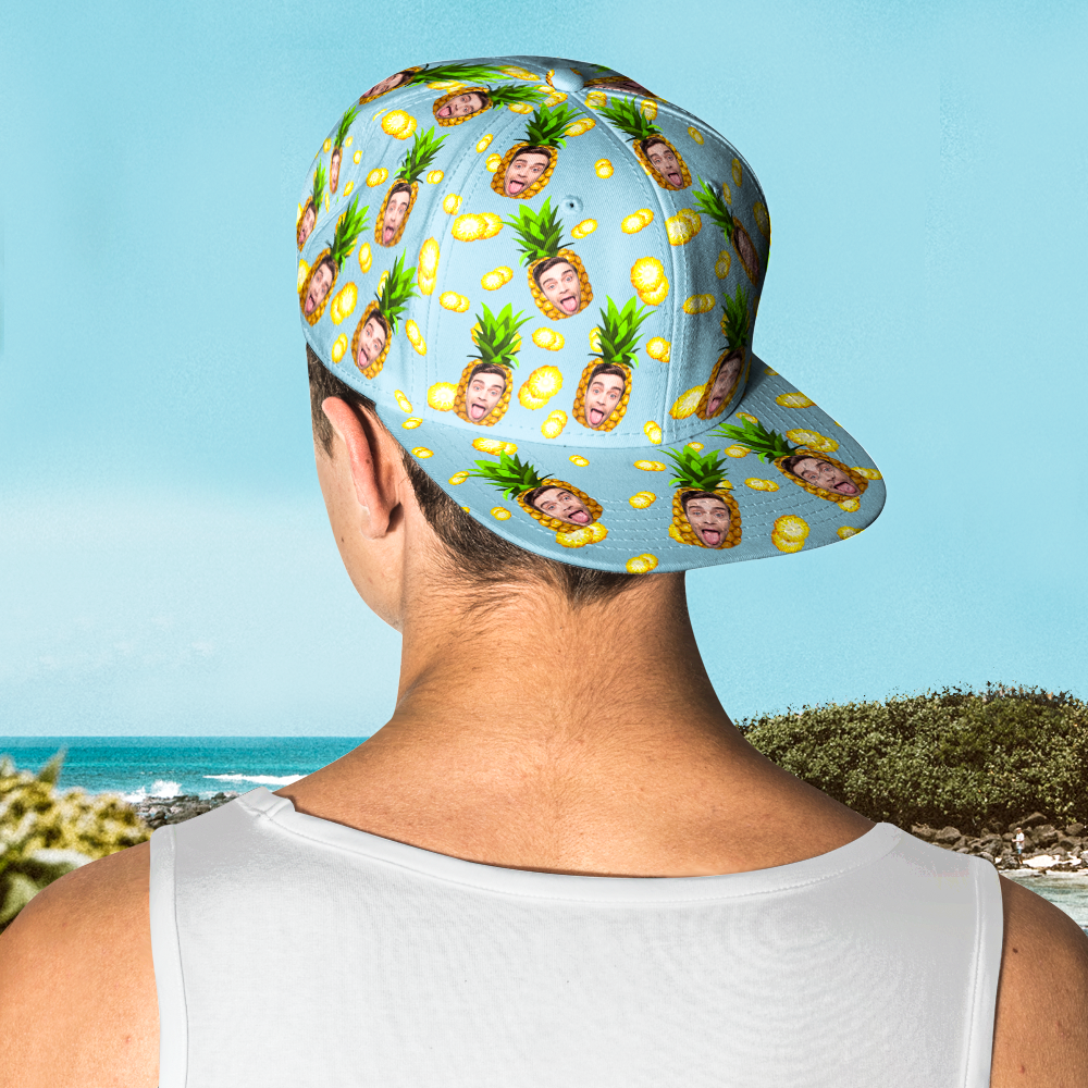 Packaged personalised face cap ready for gifting with tag — thoughtful personalised present for Father's Day or birthdays