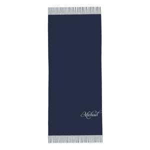 Personalised Winter Scarf Custom Name Unisex Scarf