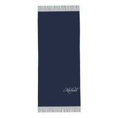 Personalised Winter Scarf Custom Name Unisex Scarf