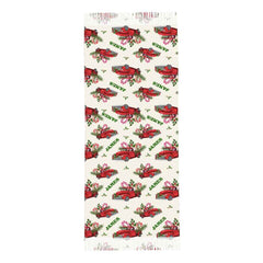 Personalised Christmas Scarf Custom Name Fringe Scarf