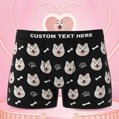 Personalised Dog Face Boxer Shorts | Custom Photo Men's Underwear