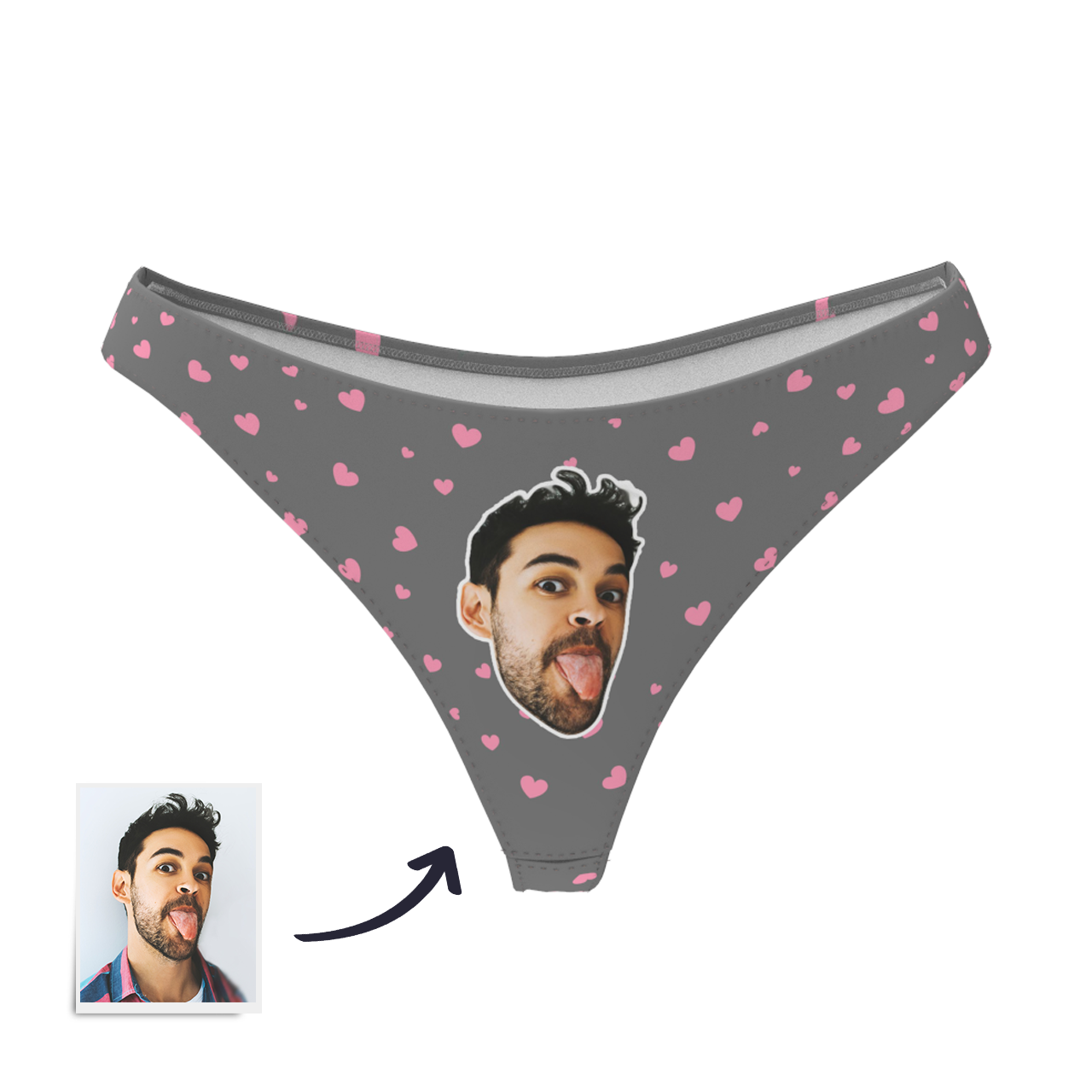 Custom Face Thong Panties | Personalised Women's Underwear