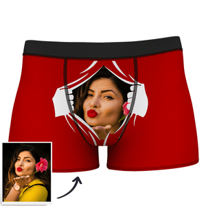 MEN'S FACE ON TEARING CUSTOM BOXER SHORTS