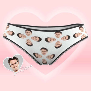 Custom Face Underwear for Her Personalized Multiple Color Women's Classic Thongs Lingerie Valentine Gift for Her