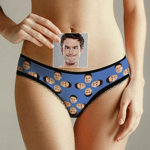 Custom Face Underwear for Her Personalized Multiple Color Women's Classic Thongs Lingerie Valentine Gift for Her