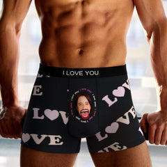 Custom Photo Boxer Shorts with AR Effect | Personalised Men's Underwear Gift