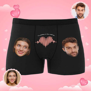 Custom Photo Boxer Electrocardiogram Underwear Men's Underwear Gift For Boyfriend AR View