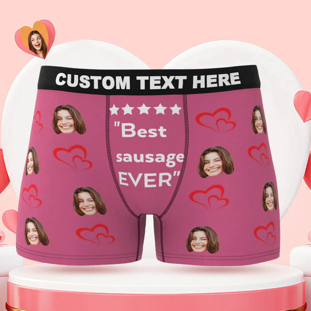 Custom Men's Face Boxer Briefs | Personalised Funny Valentine's Gift for Him