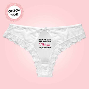 Personalized Panties Custom Name Lace Panties Gifts for Wife